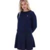 Fila Sestri Sweatshirt mit weitem Rundhalsausschnitt in Marineblau