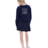Fila Sestri Sweatshirt mit weitem Rundhalsausschnitt in Marineblau