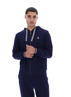 Fila Tenconi Kapuzenpullover mit Reißverschluss in Marineblau