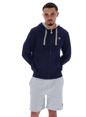 Fila Tenconi Kapuzenpullover mit Reißverschluss in Marineblau