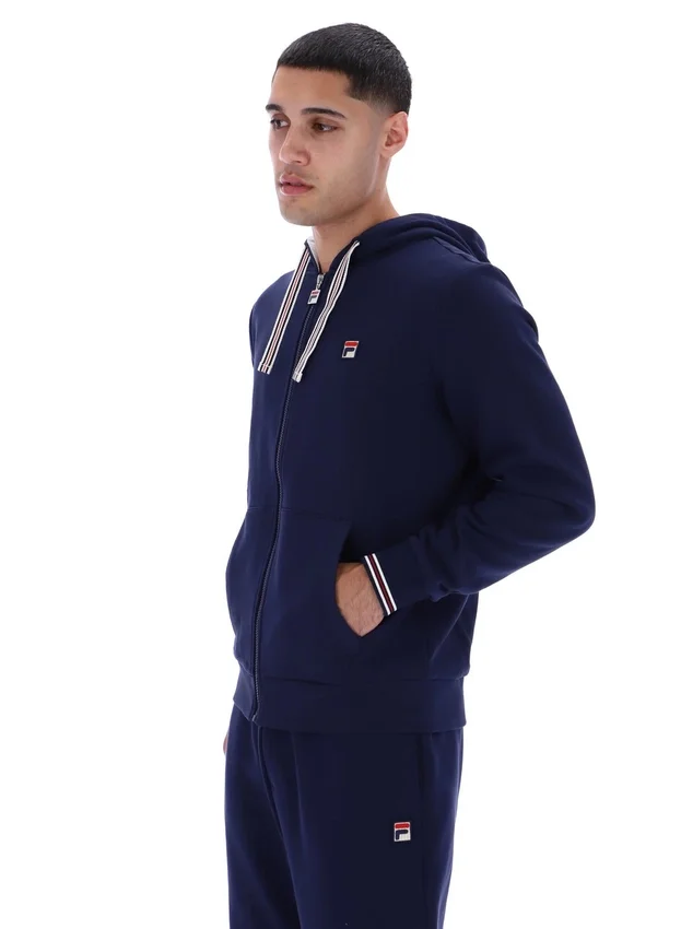 Fila Tenconi Kapuzenpullover mit Reißverschluss in Marineblau