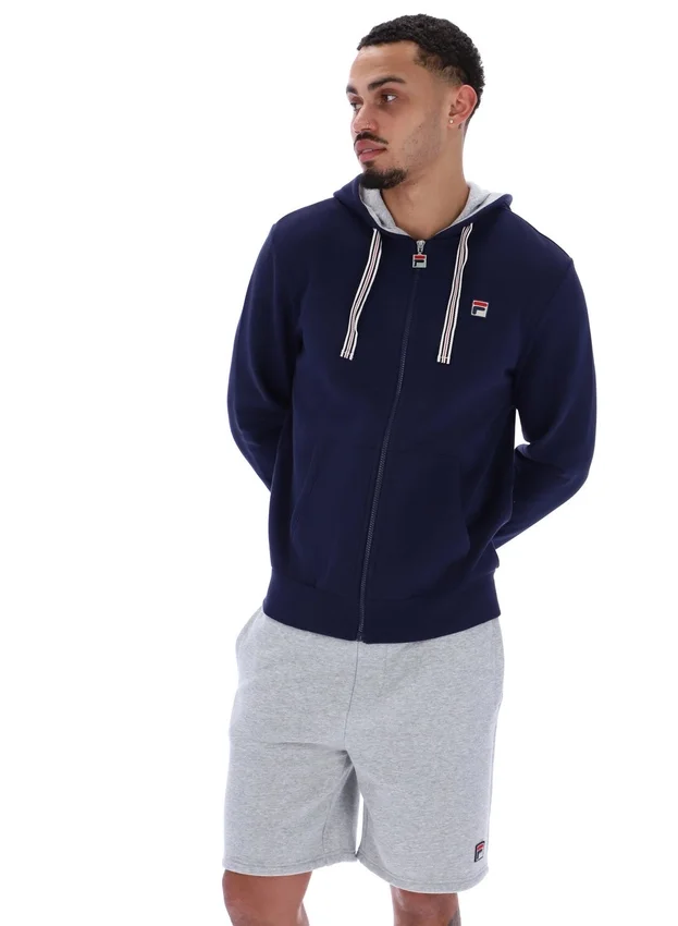 Fila Tenconi Kapuzenpullover mit Reißverschluss in Marineblau