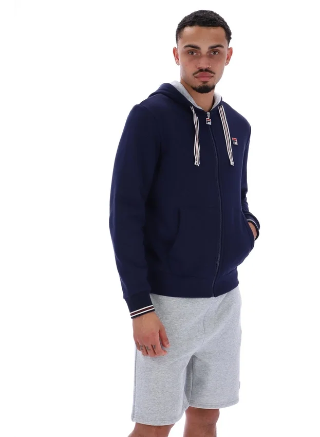 Fila Tenconi Kapuzenpullover mit Reißverschluss in Marineblau