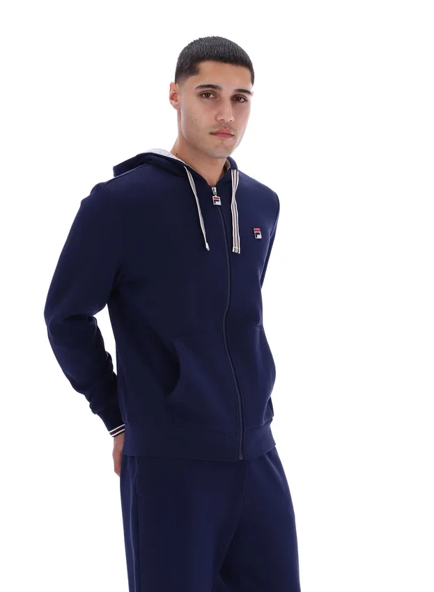 Fila Tenconi Kapuzenpullover mit Reißverschluss in Marineblau