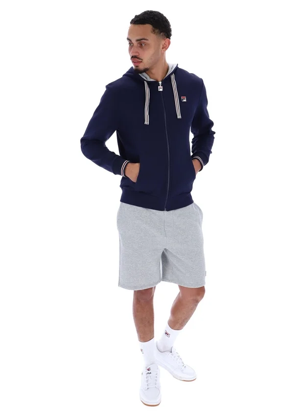 Fila Tenconi Kapuzenpullover mit Reißverschluss in Marineblau