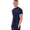 Fila Terri T-Shirt in Marineblau mit Kontrastpaspel
