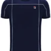 Fila Terri T-Shirt in Marineblau mit Kontrastpaspel
