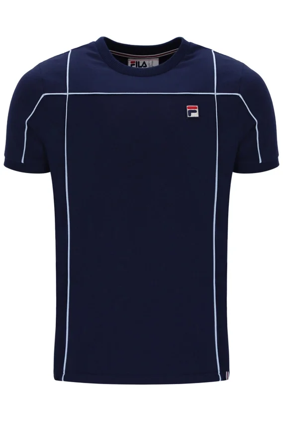 Fila Terri T-Shirt in Marineblau mit Kontrastpaspel