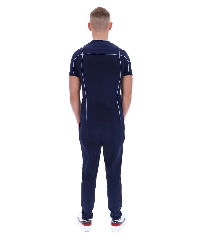 Fila Terri T-Shirt in Marineblau mit Kontrastpaspel