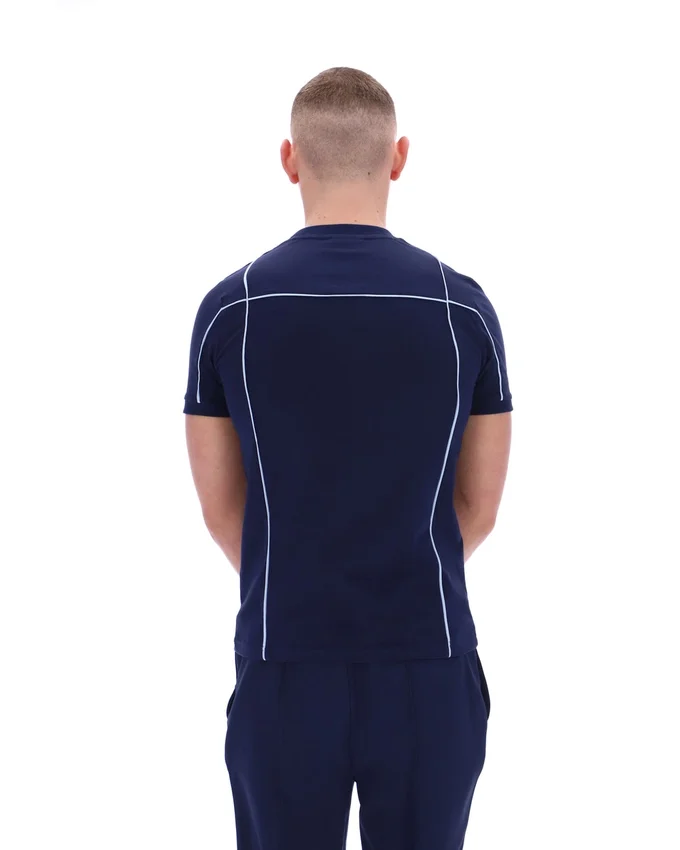 Fila Terri T-Shirt in Marineblau mit Kontrastpaspel