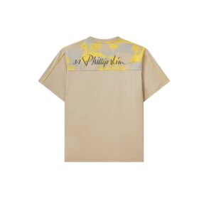 Fila x 3.1 Phillip Lim Logo-Print, Tasche, Rundhalsausschnitt, Shorts, atmungsaktiv, Kurzarm, für Herren, Braun
