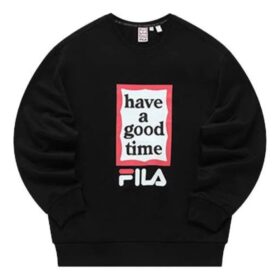 Fila x Have a good time Pullover „Schwarz Weiß Rot“