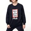 Fila x Have a good time Pullover „Schwarz Weiß Rot“