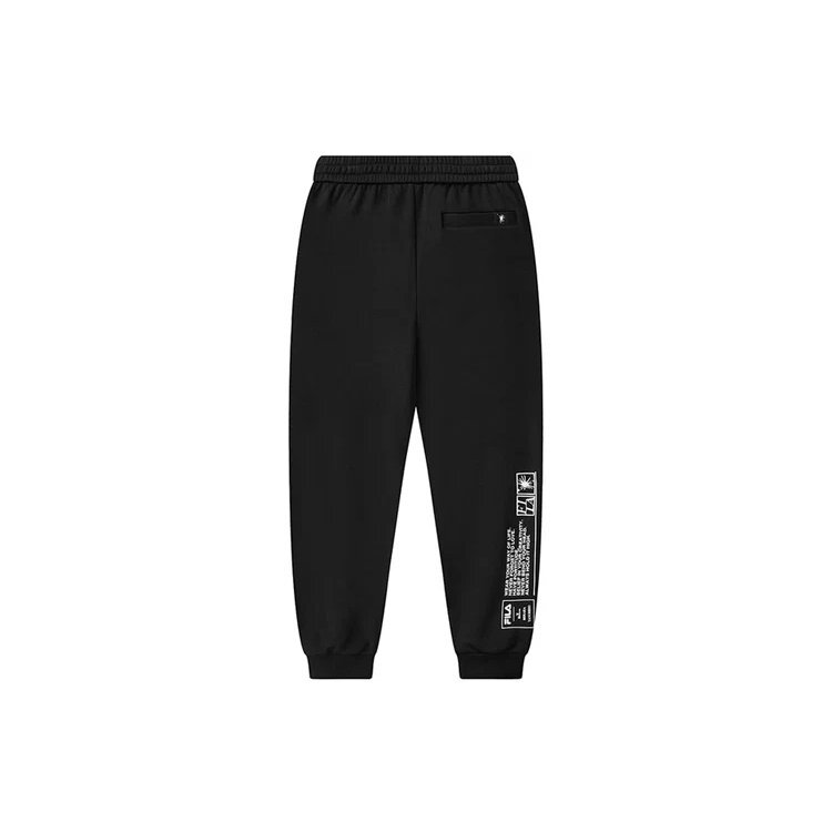 Fila x Mihara Crossover Casual Bundle Feet Sports Strick-Lange Hose Schwarz