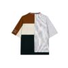 Fila x MIHARA YASUHIRO / Crossover-Streifen, kontrastierende Farben, Rundhalsausschnitt, locker sitzend, kurze Ärmel, Colorblock