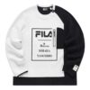 Fila x Mihara Yasuhiro Pullover mit Buchstabenprint „White Black“