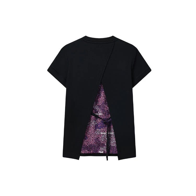 Fila x MIHARA YASUHIRO Sport-T-Shirt mit gemeinsam signiertem Logo-Aufdruck, schwarz, LogoT
