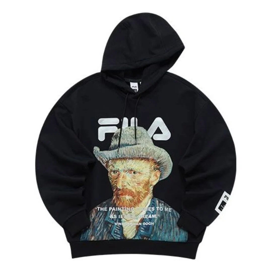 Fila x Van Gogh Museum Hoodie „Black Multi-Color“