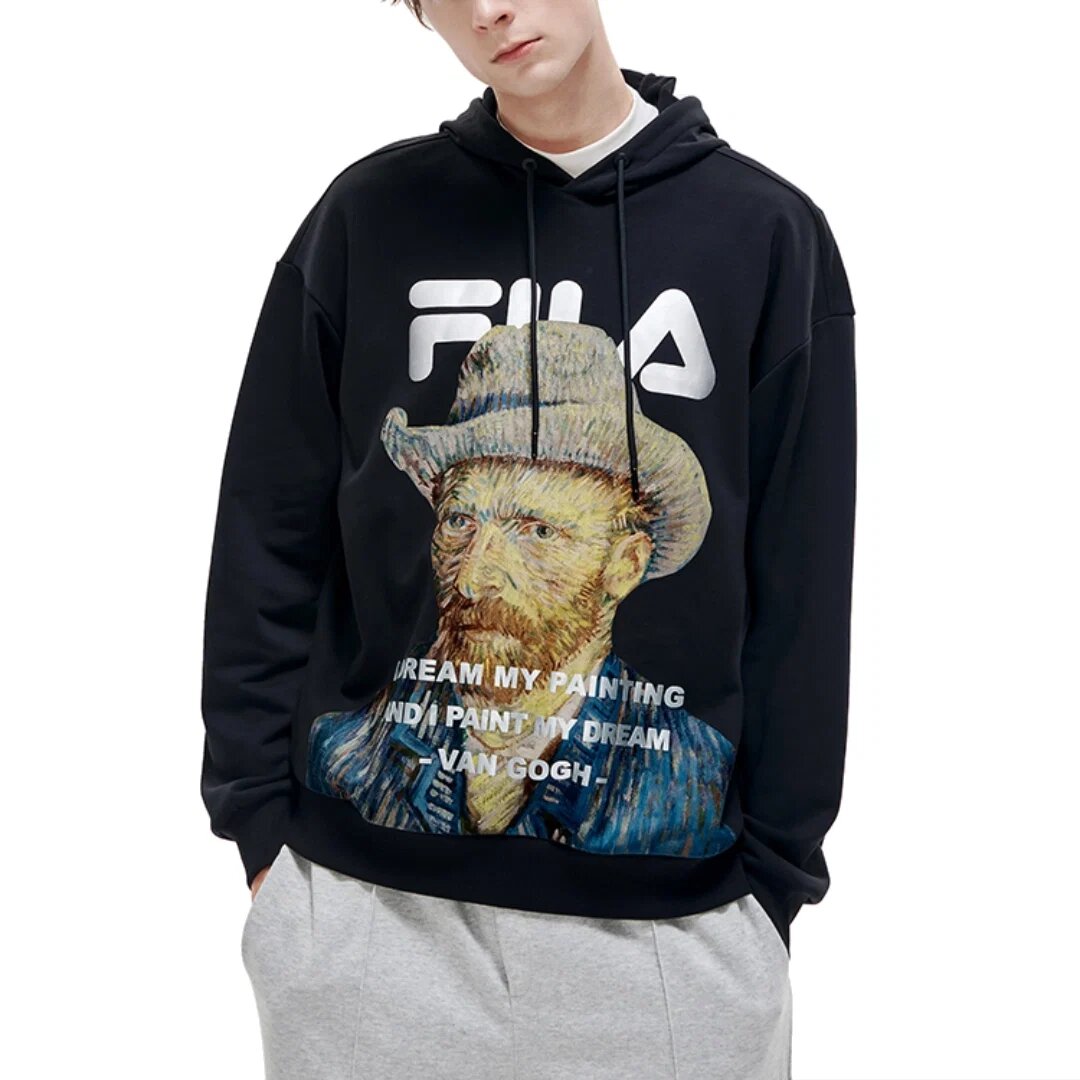 Fila x Van Gogh Museum Hoodie „Black Multi-Color“