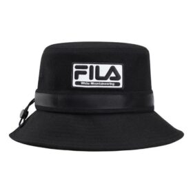 Fila x White Mountaineering Logo Casual-Bucket-Hut „Black White“