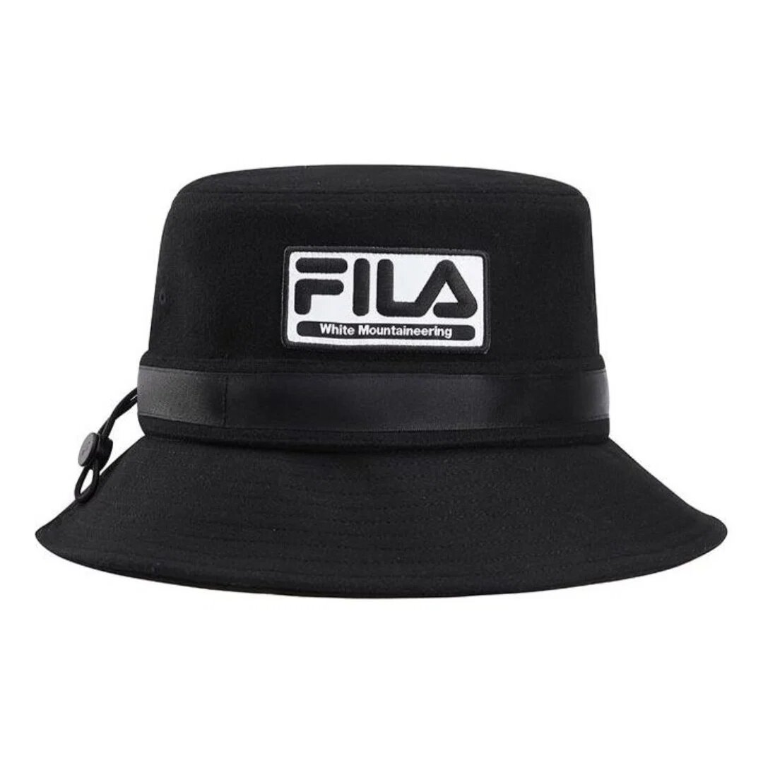 Fila x White Mountaineering Logo Casual-Bucket-Hut „Black White“