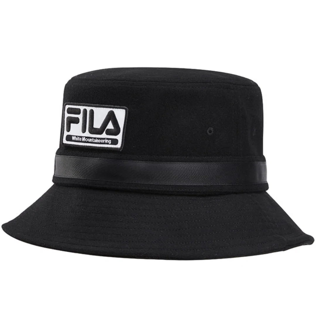 Fila x White Mountaineering Logo Casual-Bucket-Hut „Black White“