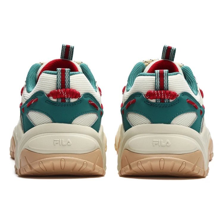 Fluid 4 Sneaker „Creme, Grün, Rot“