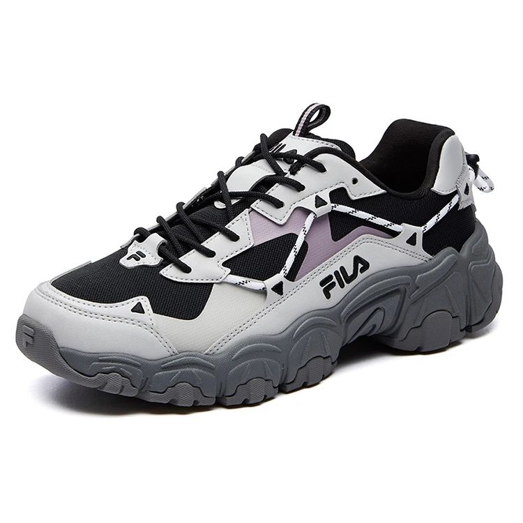 Fluid Low-Top-Sportschuhe Schwarz Grau