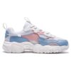 Fluid Low-Top-Sportschuhe „Weiß Blau Rosa“