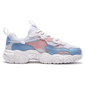 Fluid Low-Top-Sportschuhe „Weiß Blau Rosa“