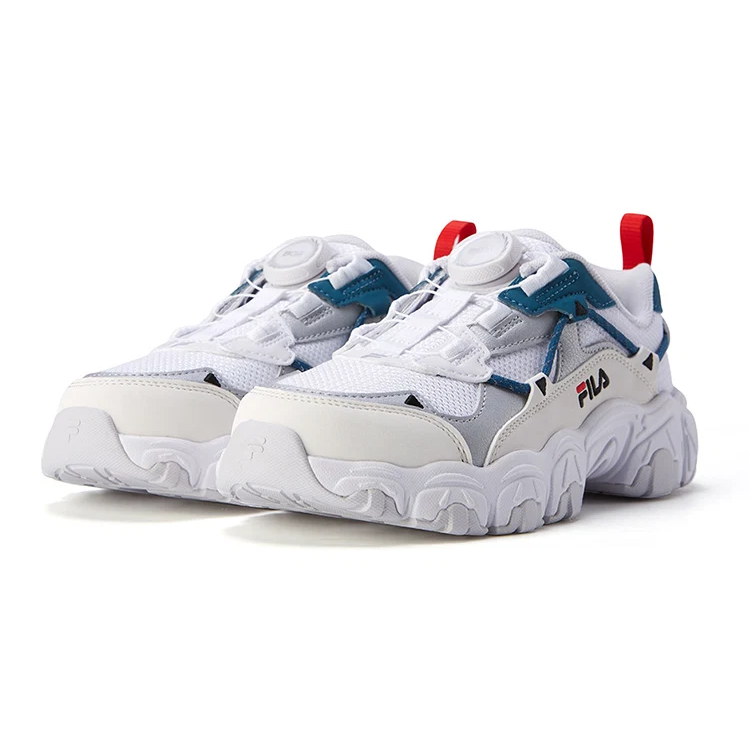 Fluid Sneakers „Weiß Grau Blaugrün“