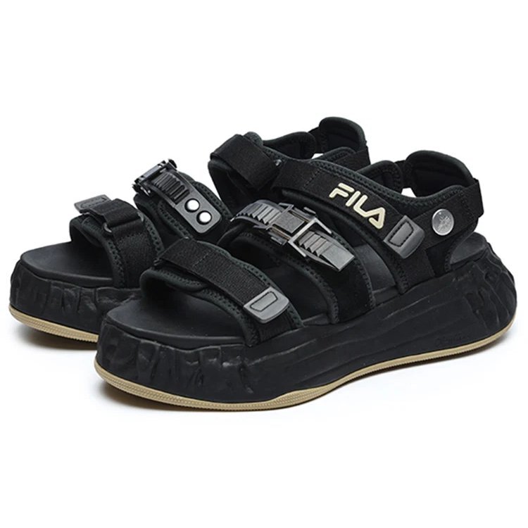FM-15 x Mihara Yasuhiro Sandalen „Black“