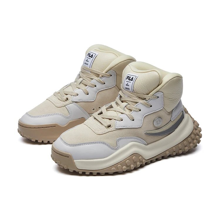 FM-2 x Mihara Sneaker „Beige-Weiß“