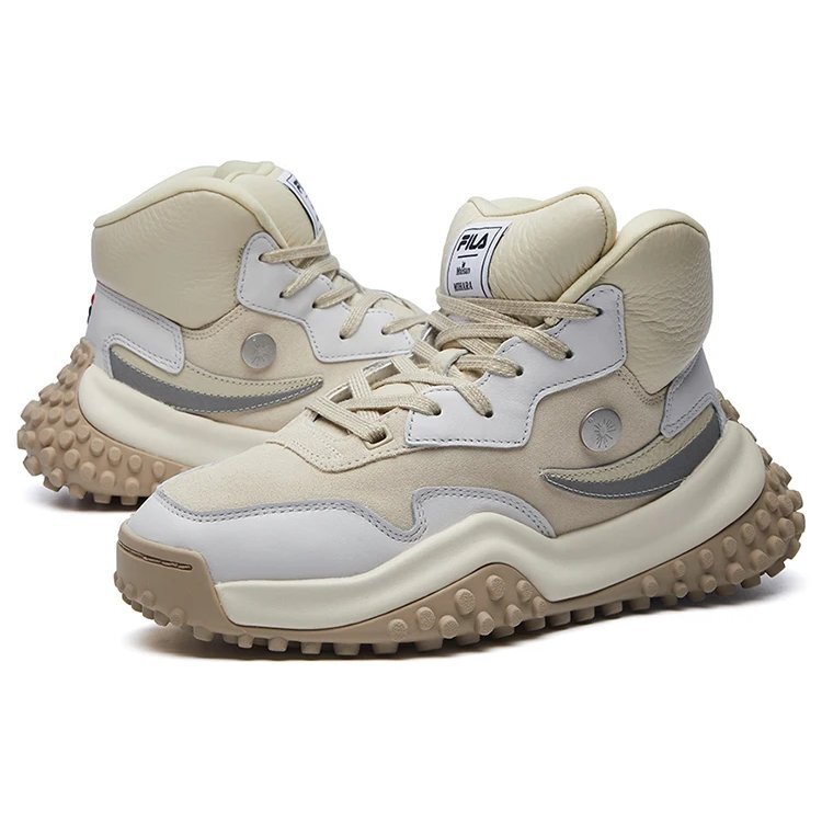 FM-2 x Mihara Sneaker „Beige-Weiß“
