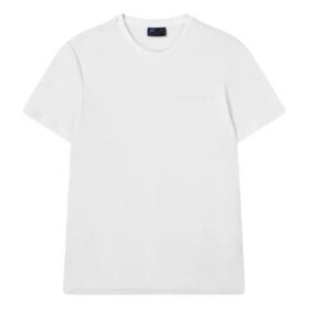 Freizeit-Shorts mit Rundhalsausschnitt und kurzen Ärmeln, Weiß