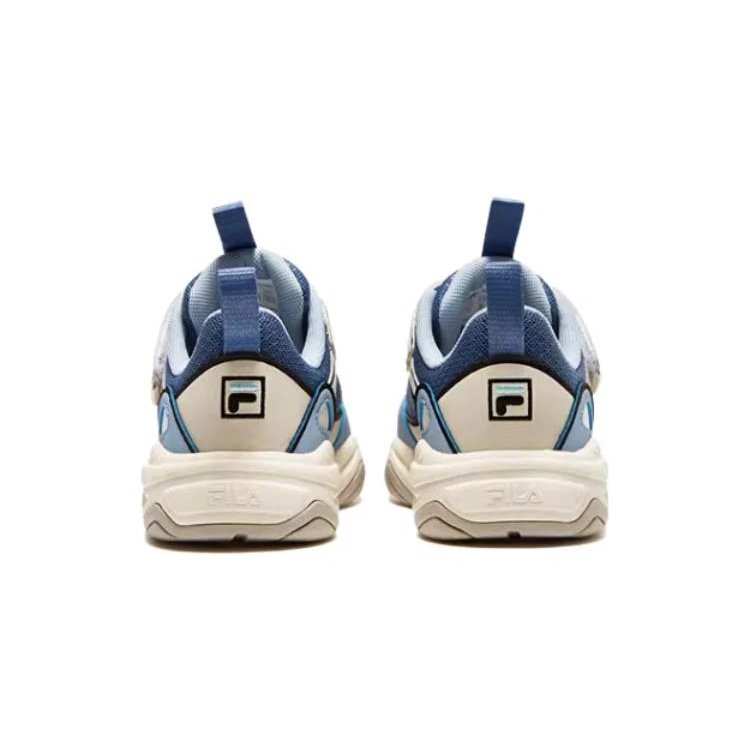 Freizeit-Sneaker „Weiß Blau Beige“