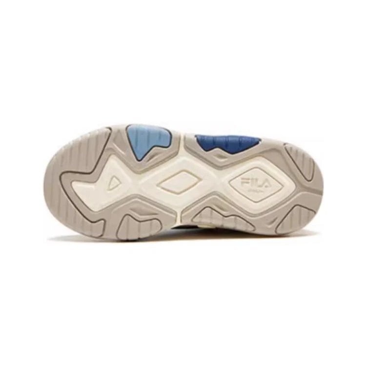 Freizeit-Sneaker „Weiß Blau Beige“