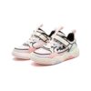 Freizeit-Sneaker „Weiß Blau Rosa“