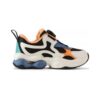Freizeit-Sneaker „Weiß Orange Blau“