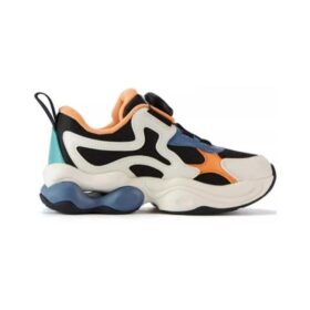 Freizeit-Sneaker „Weiß Orange Blau“