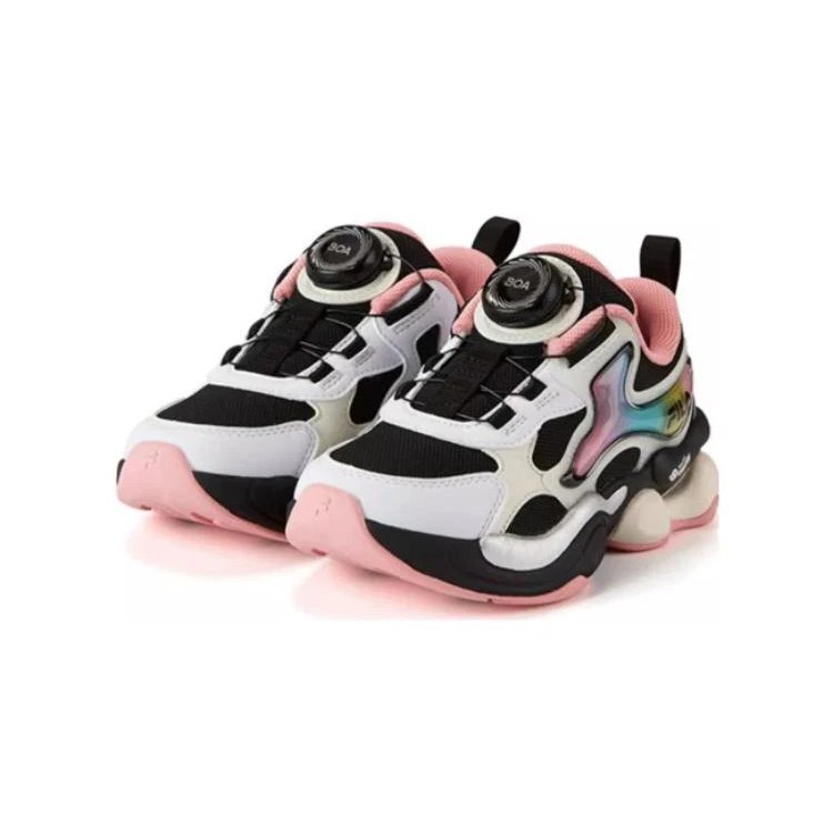 Freizeit-Sneaker „Weiß Schwarz Rosa“