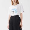 Freizeit-Sport-Shorts mit Delfin-Aufdruck, kurzärmelig, Weiß