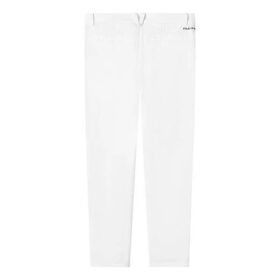 Freizeithose mit Logo, gerader Schnitt, Herren, Weiß