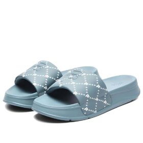 Fusion Como Pantoletten „Teal White“