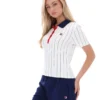 Gardenia Bai Tailliertes BB1-Polohemd mit Nadelstreifen