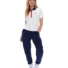 Gardenia Bai Tailliertes BB1-Polohemd mit Nadelstreifen