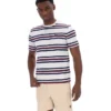 Gardenia Cesare T-Shirt mit gestreiften Garnfärbungen