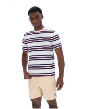 Gardenia Cesare T-Shirt mit gestreiften Garnfärbungen