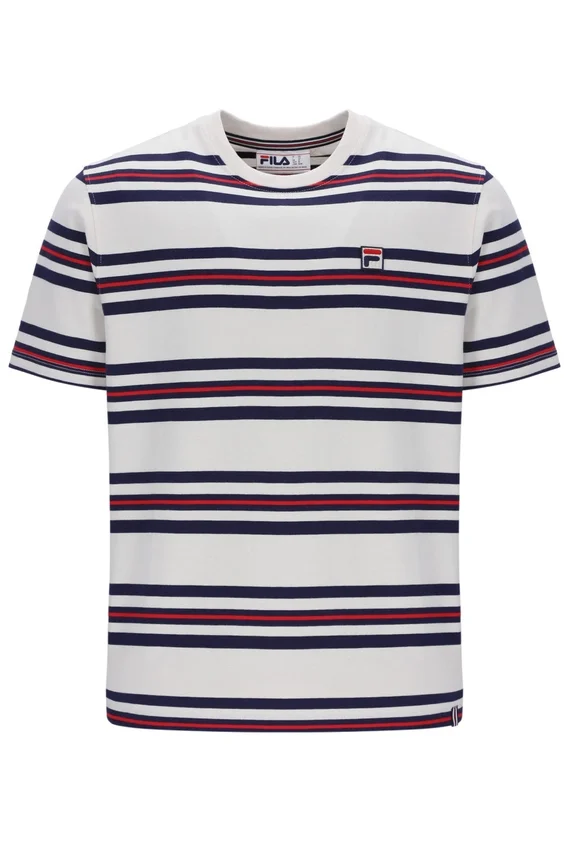 Gardenia Cesare T-Shirt mit gestreiften Garnfärbungen