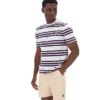 Gardenia Cesare T-Shirt mit gestreiften Garnfärbungen